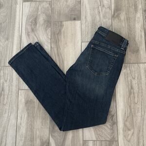 Fidelity Jeans Mens 33/34 Blue Denim Jimmy Slim Leg Stretch Straight Dark Wash